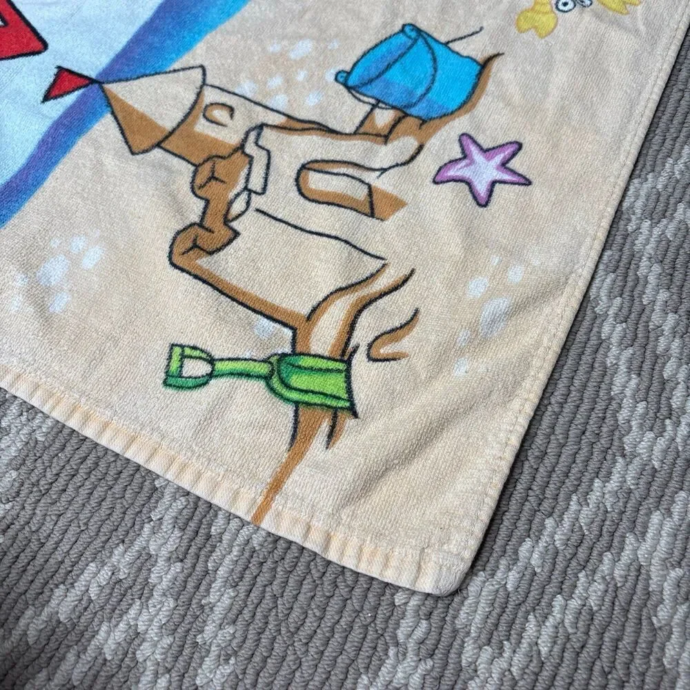 Vintage Dutch Wonderland Beach Towel Duke The Dragon Mascot Lancaster PA